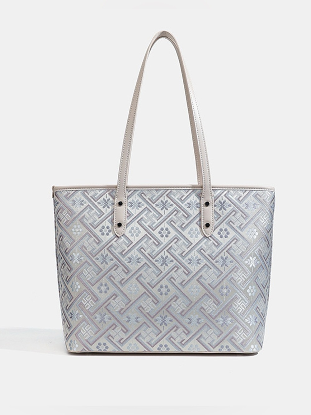 Geometric Pattern Tote Bag - Picture 2 of 8